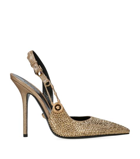 versace safety pins|versace safety pin slingback pumps.